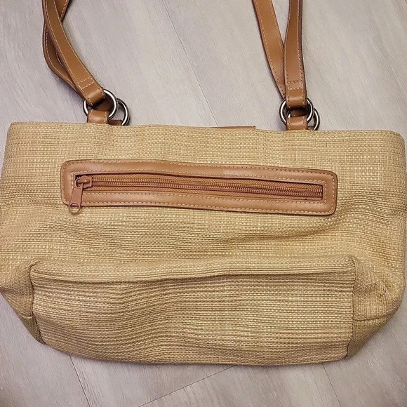 Womens Vintage Woven Straw Shoes‎ Flip Flops Boots Heels Multi Pocket Satchel - Picture 5 of 14